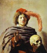 Frans Hals Youth with a Skull oil painting reproduction